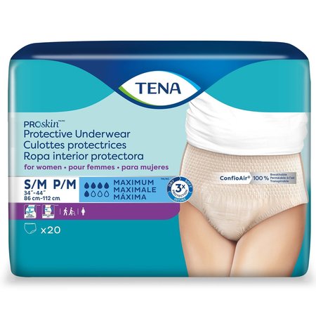 TENA Disposable Underwear Female Small / Medium, Maximum, PK 80 73020